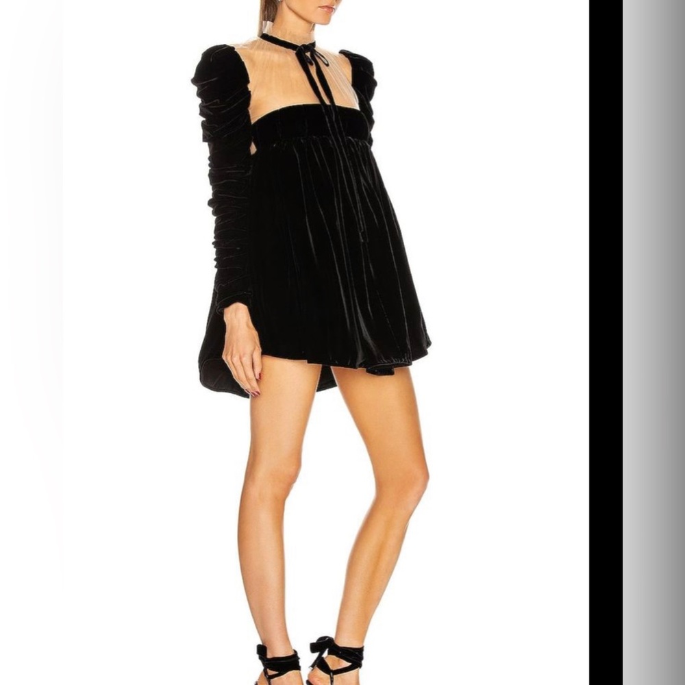 Khaite Ann Velvet Tieneck Dress Worn once